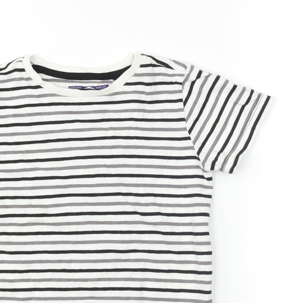 NEXT Boys White Striped  Basic T-Shirt Size 5-6 Years  - Stripey