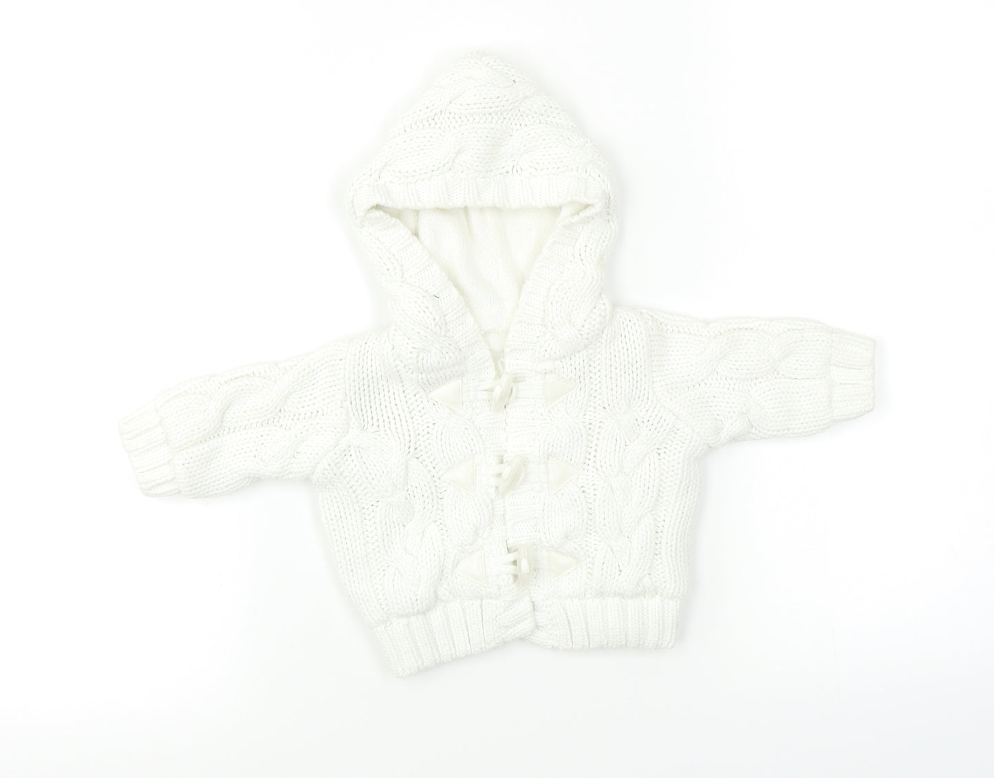 Preworn Baby White   Jacket Coat Size 12 Months