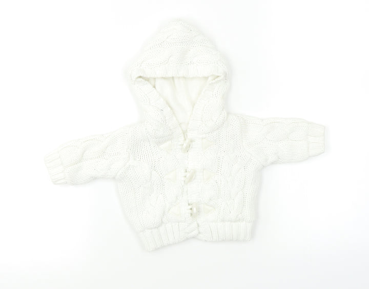 Preworn Baby White   Jacket Coat Size 12 Months