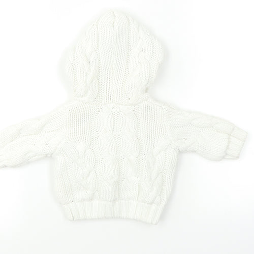 Preworn Baby White   Jacket Coat Size 12 Months
