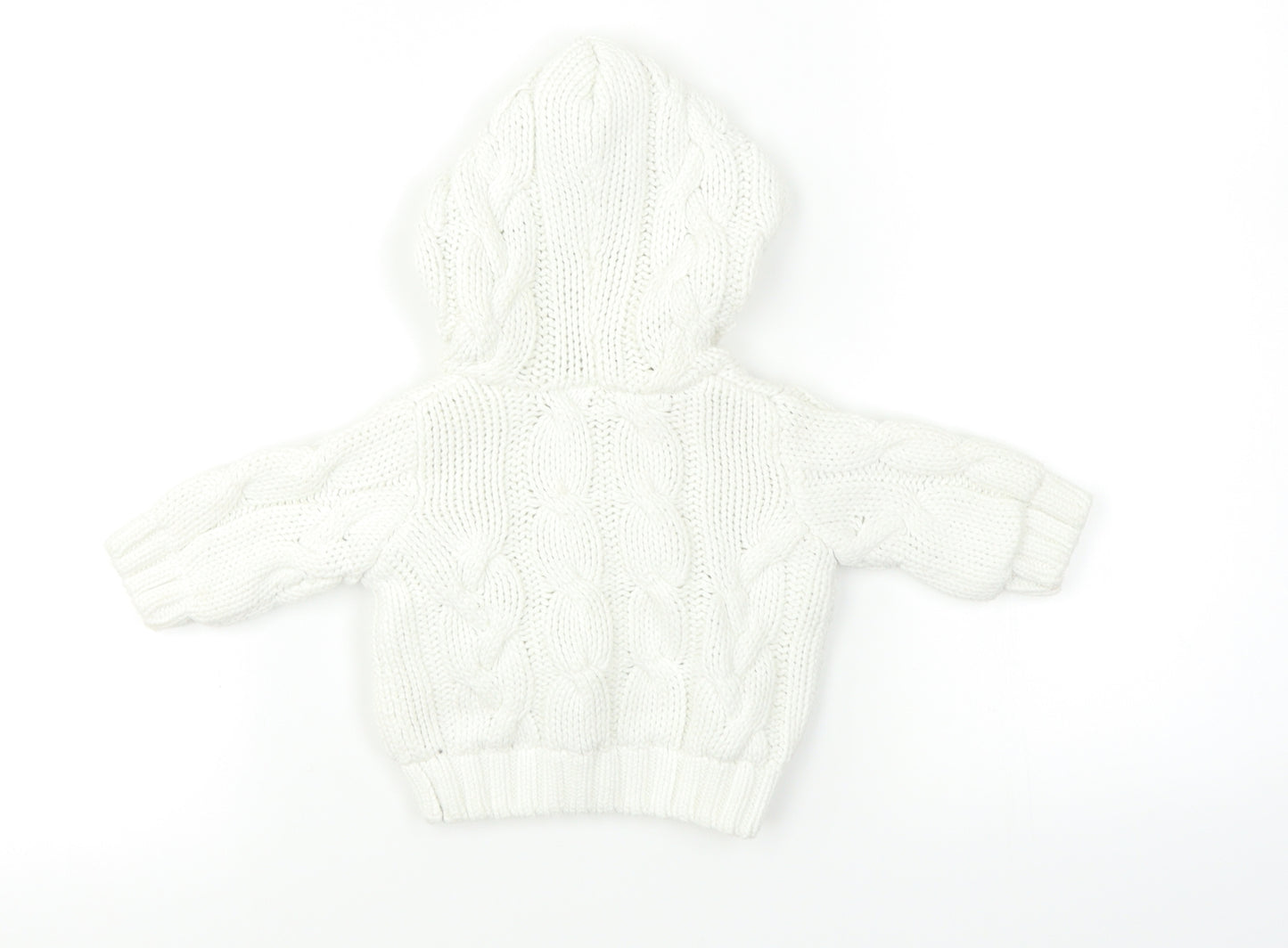 Preworn Baby White   Jacket Coat Size 12 Months