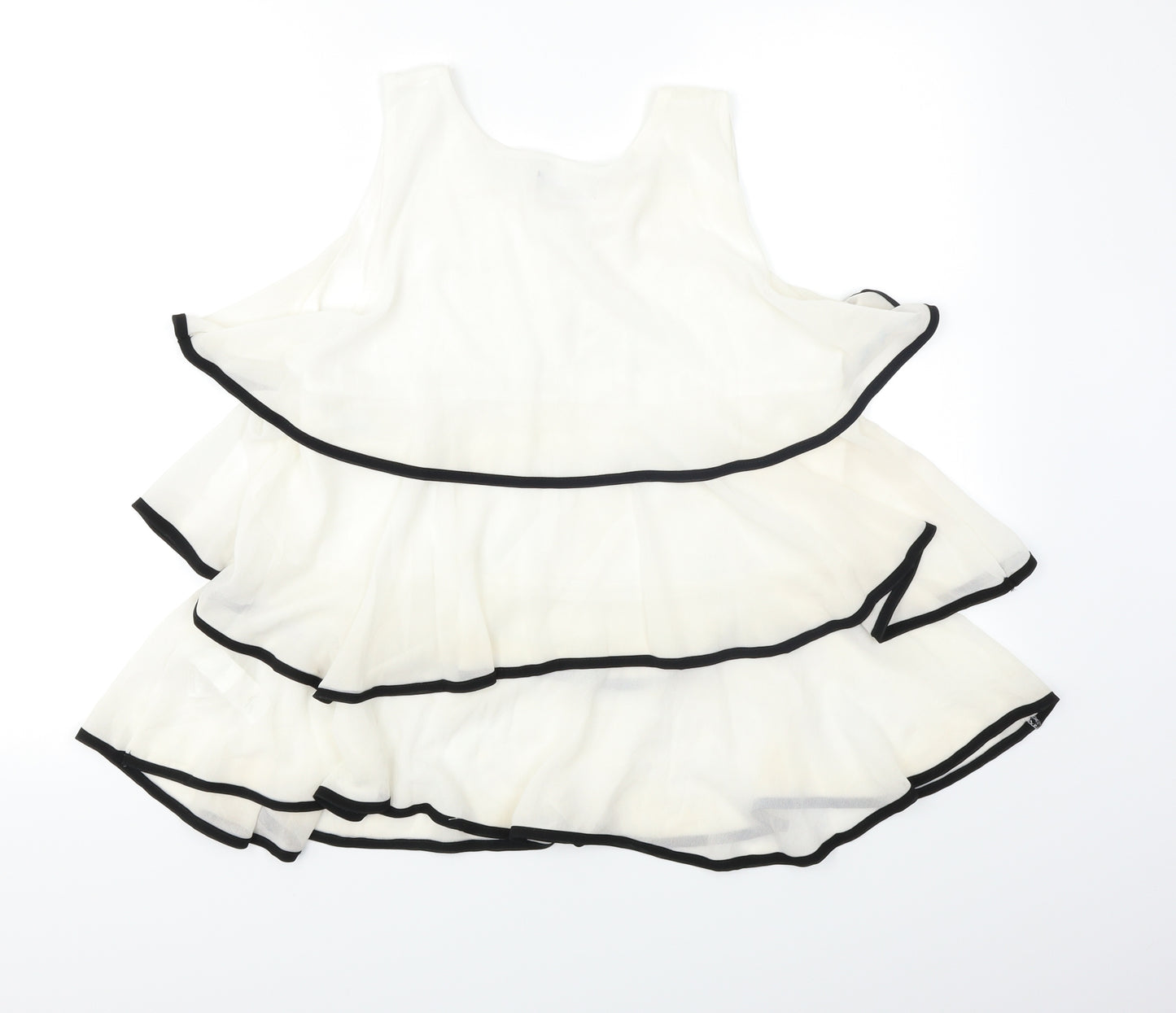 New Look Womens White   Basic Blouse Size 12  - Layered