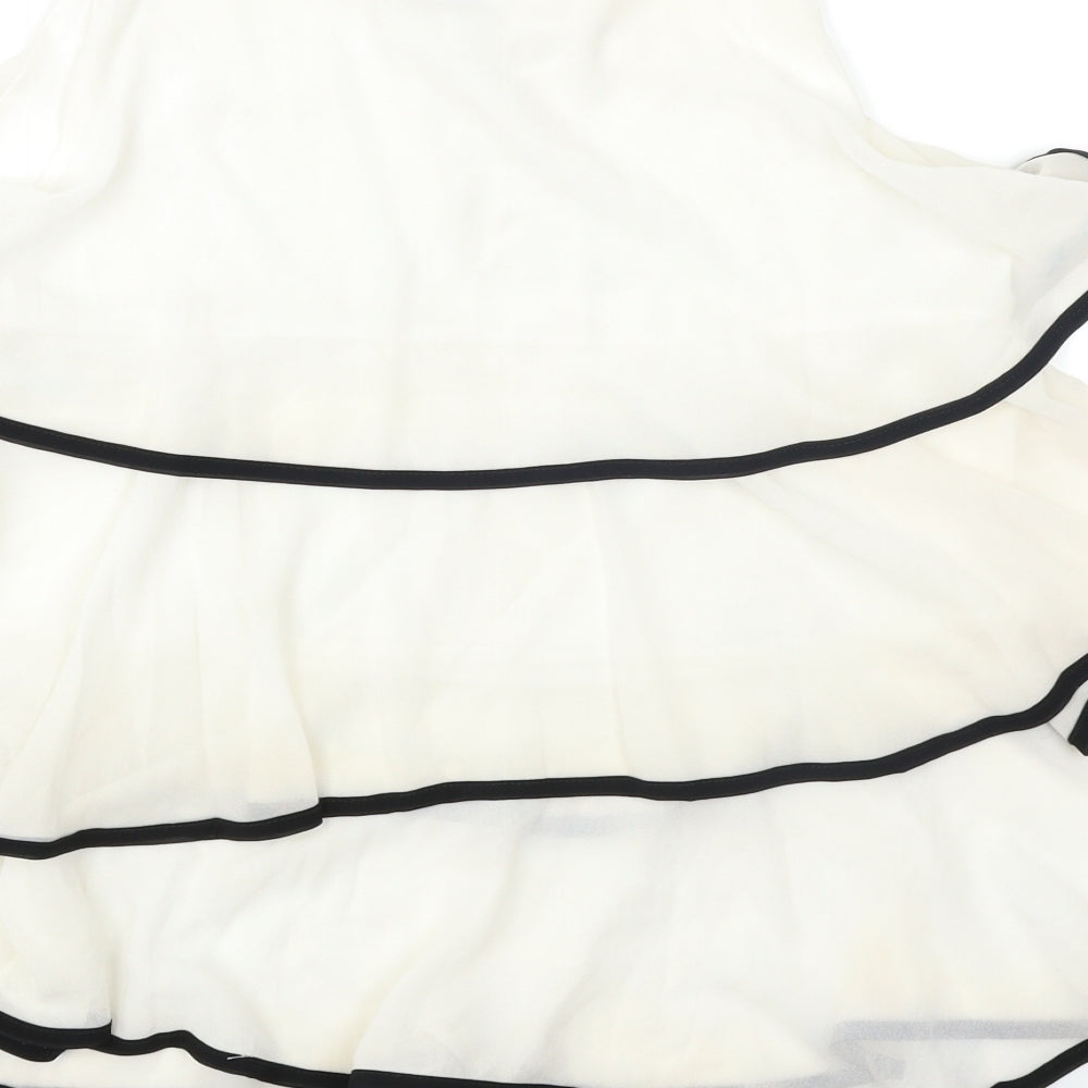 New Look Womens White   Basic Blouse Size 12  - Layered