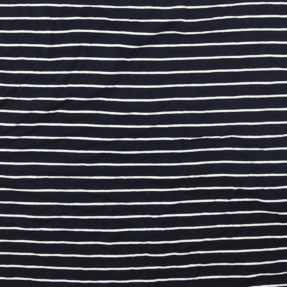 Dorothy Perkins Womens Blue Striped  Basic T-Shirt Size 12