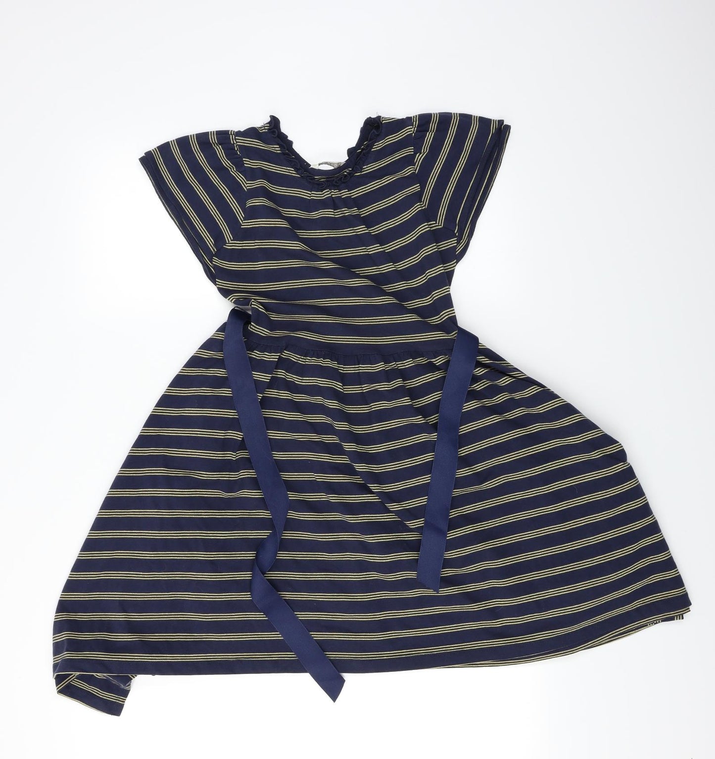 Monsson Womens Blue Striped  Fit & Flare  Size 12