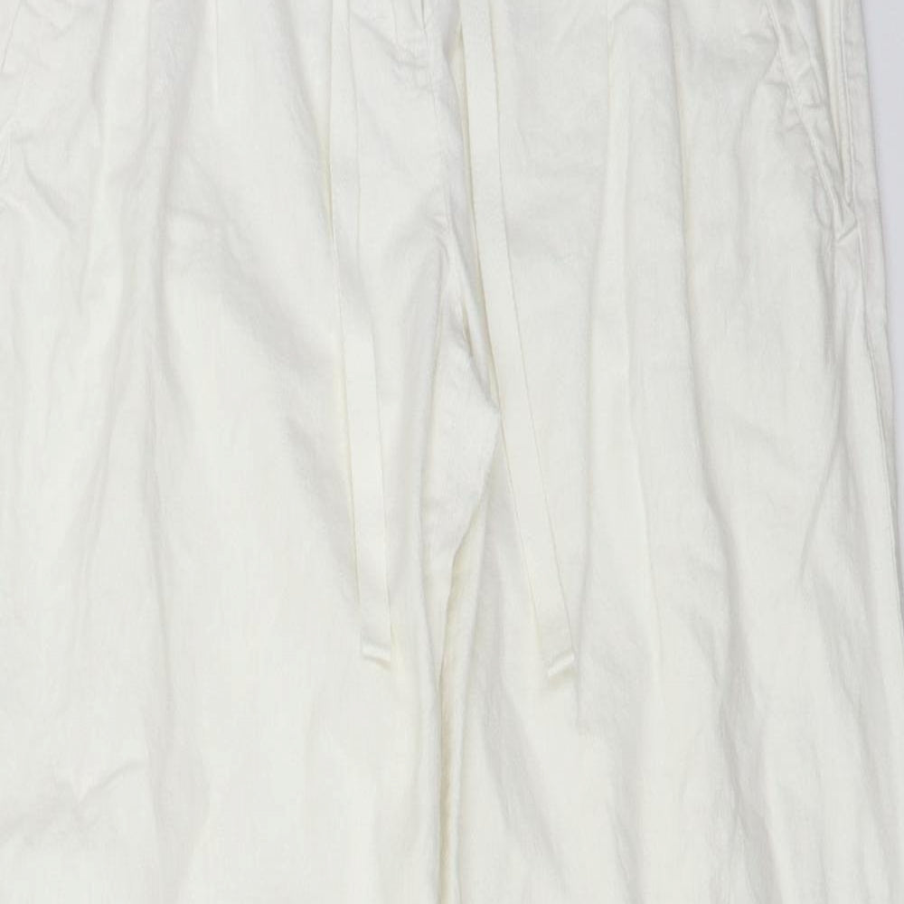 Topshop Womens White   Trousers  Size 12 L32 in