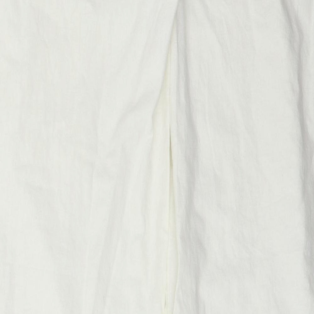 Topshop Womens White   Trousers  Size 12 L32 in