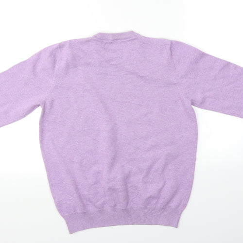 M&S Mens Purple   Pullover Jumper Size S