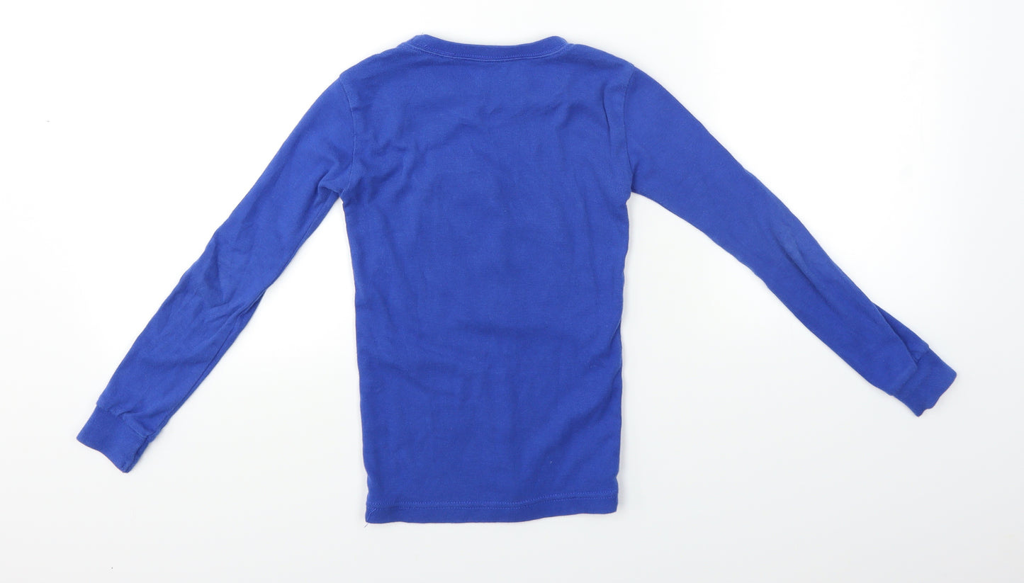 PL Boys Blue   Pullover Jumper Size 7 Years  - Shark Print