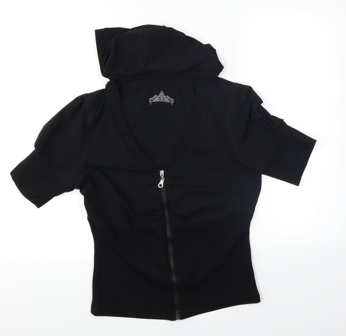 Evie Womens Black   Full Zip Hoodie Size 14