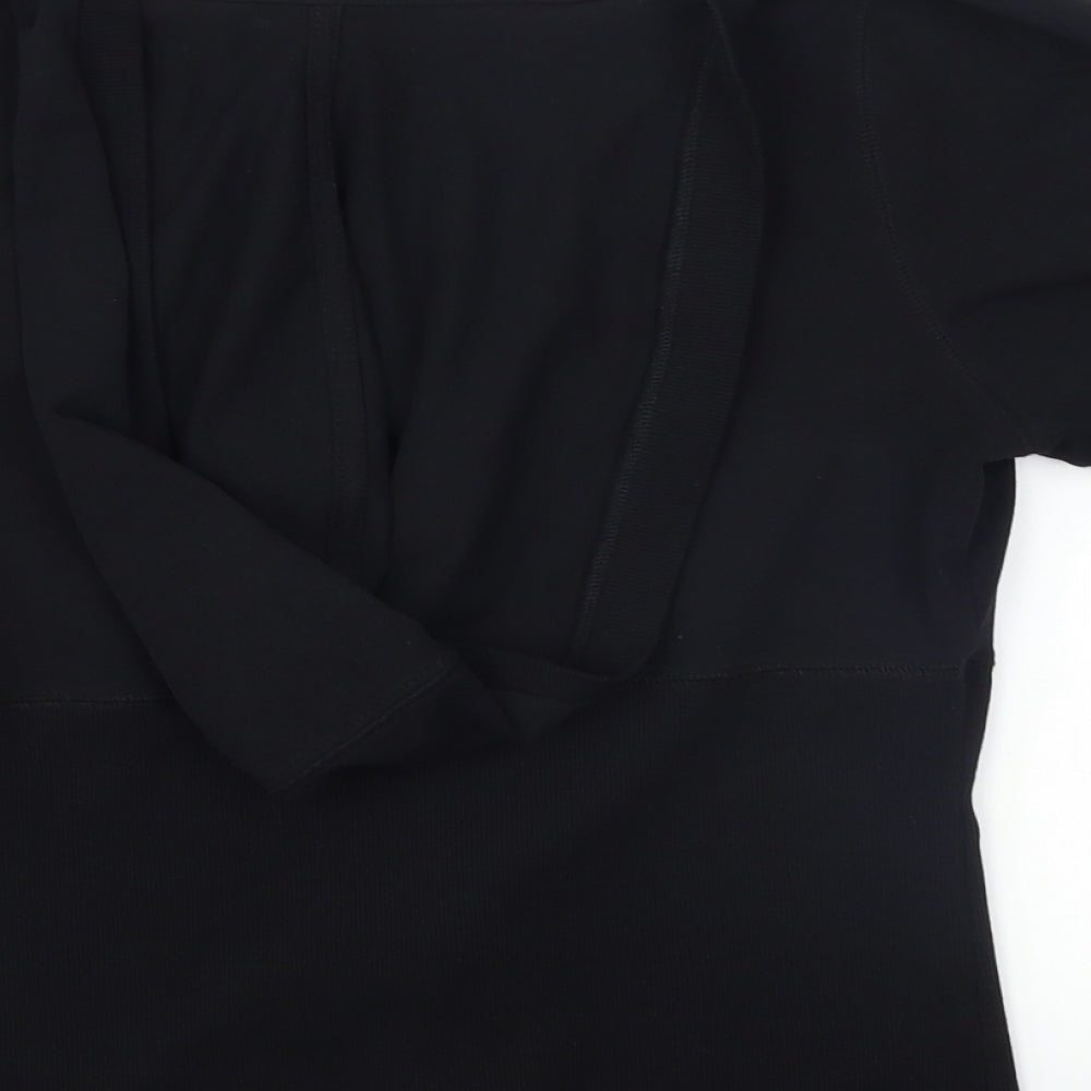 Evie Womens Black   Full Zip Hoodie Size 14