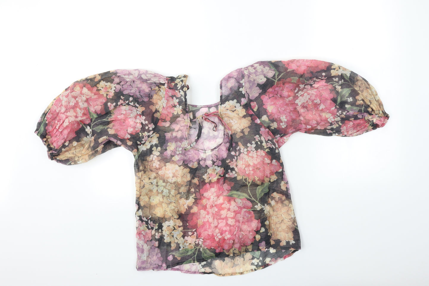 H&M Womens Multicoloured Floral  Basic Blouse Size S