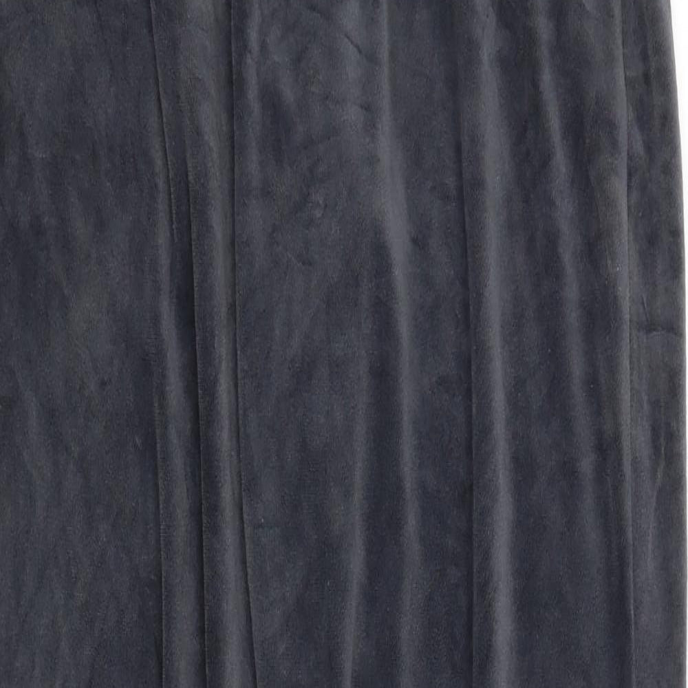 Akalnny Womens Grey  Velvet Jogger Trousers Size L L30 in