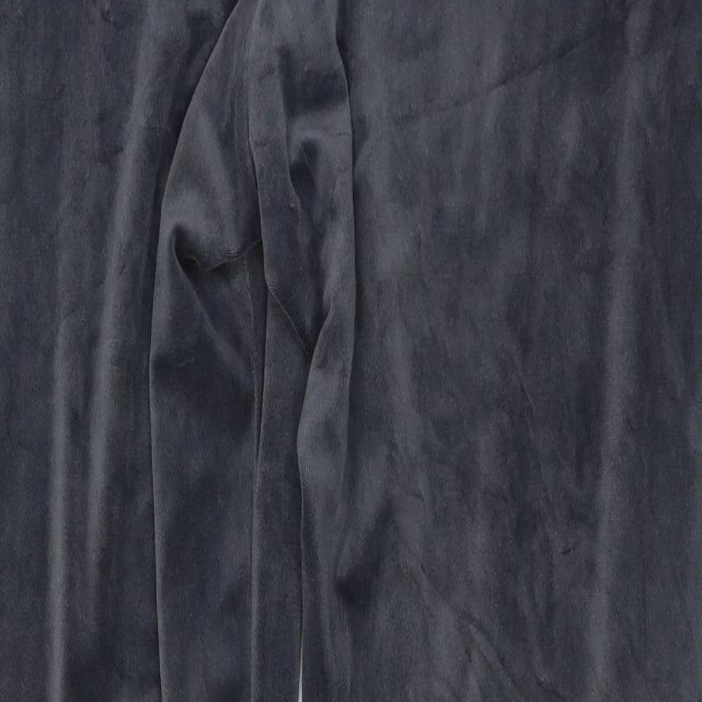 Akalnny Womens Grey  Velvet Jogger Trousers Size L L30 in