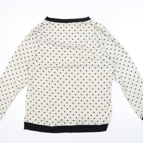 TU Womens Beige Polka Dot  Top Pyjama Top Size 12  - stars