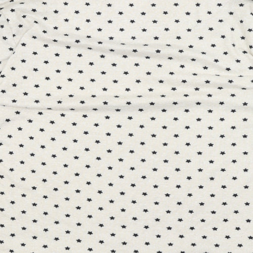 TU Womens Beige Polka Dot  Top Pyjama Top Size 12  - stars