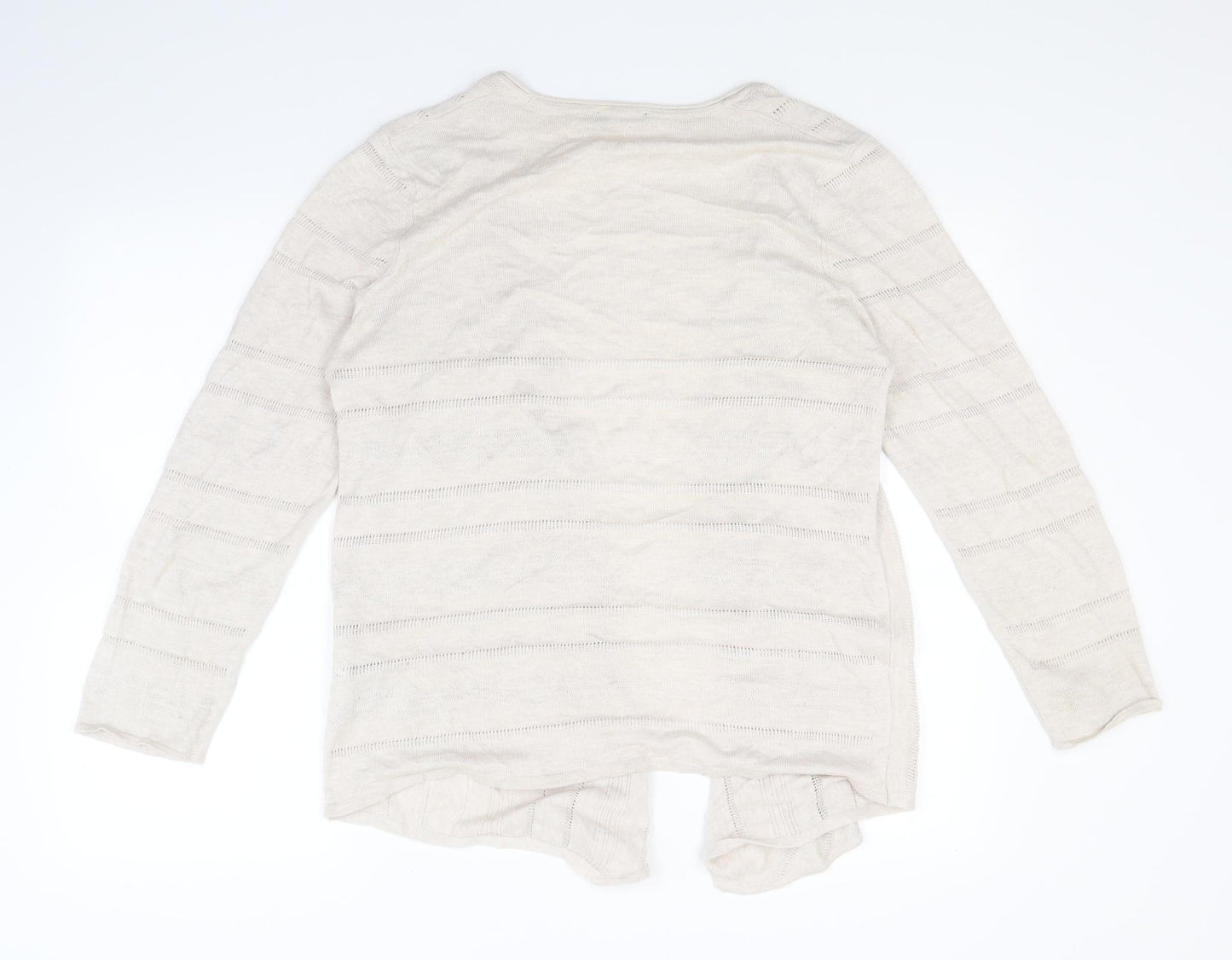 Olsen Womens Beige  Knit Cardigan Jumper Size 16