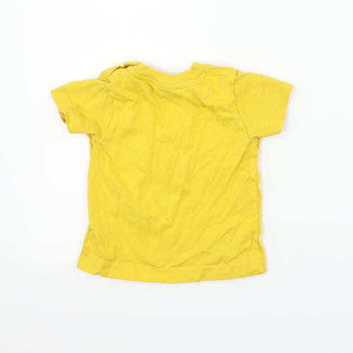 Nutmeg Boys Yellow   Basic T-Shirt Size 6-9 Months  - hello