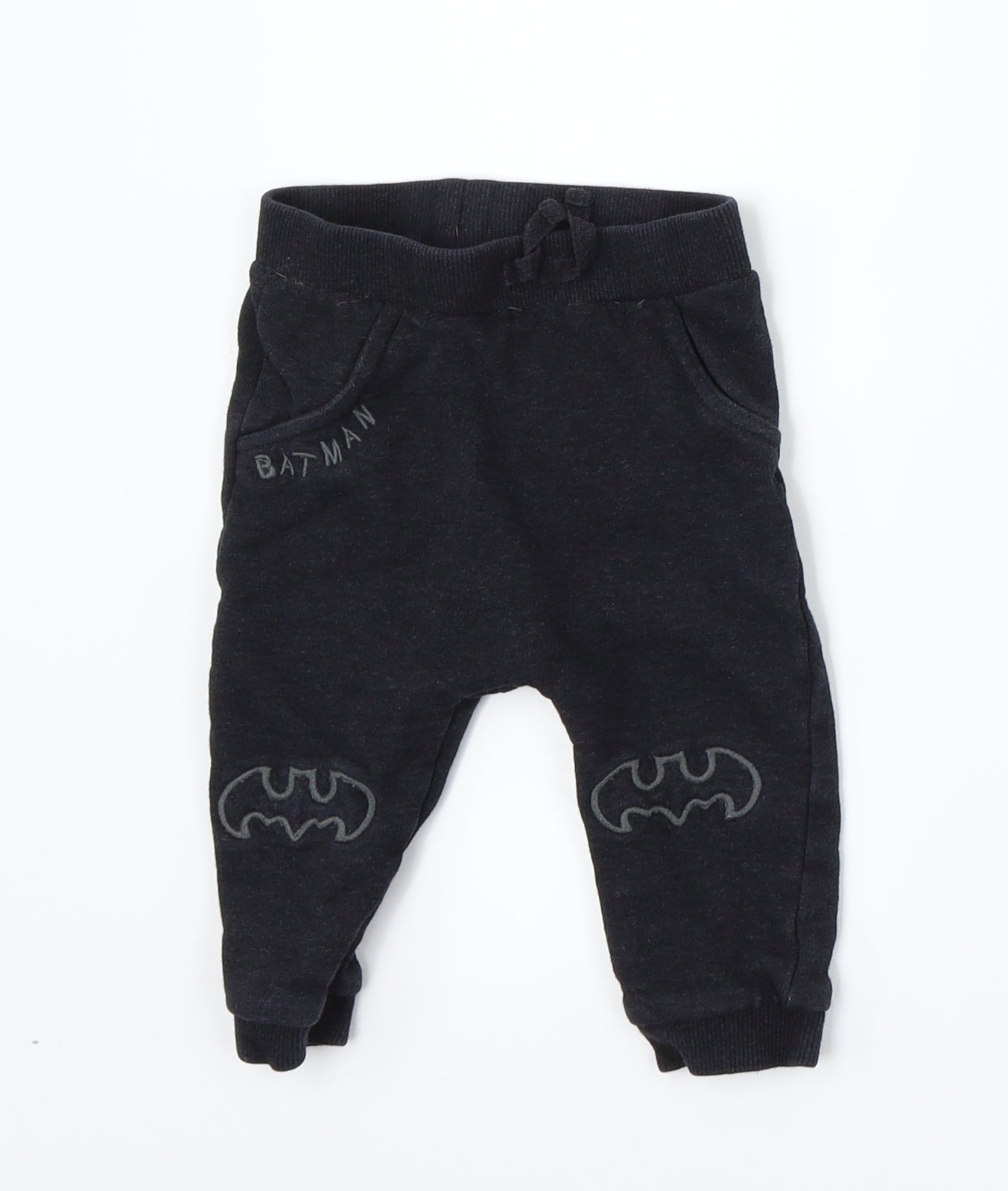 George Boys Black   Jogger Trousers Size 6-9 Months  - batman