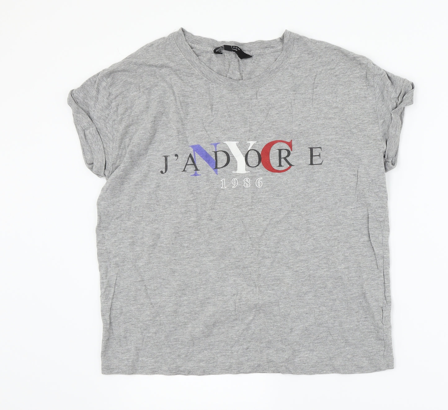 New Look Girls Grey   Basic T-Shirt Size 12-13 Years  - J'adore