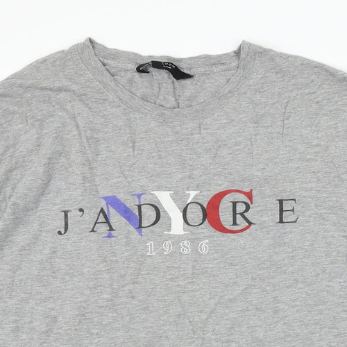 New Look Girls Grey   Basic T-Shirt Size 12-13 Years  - J'adore