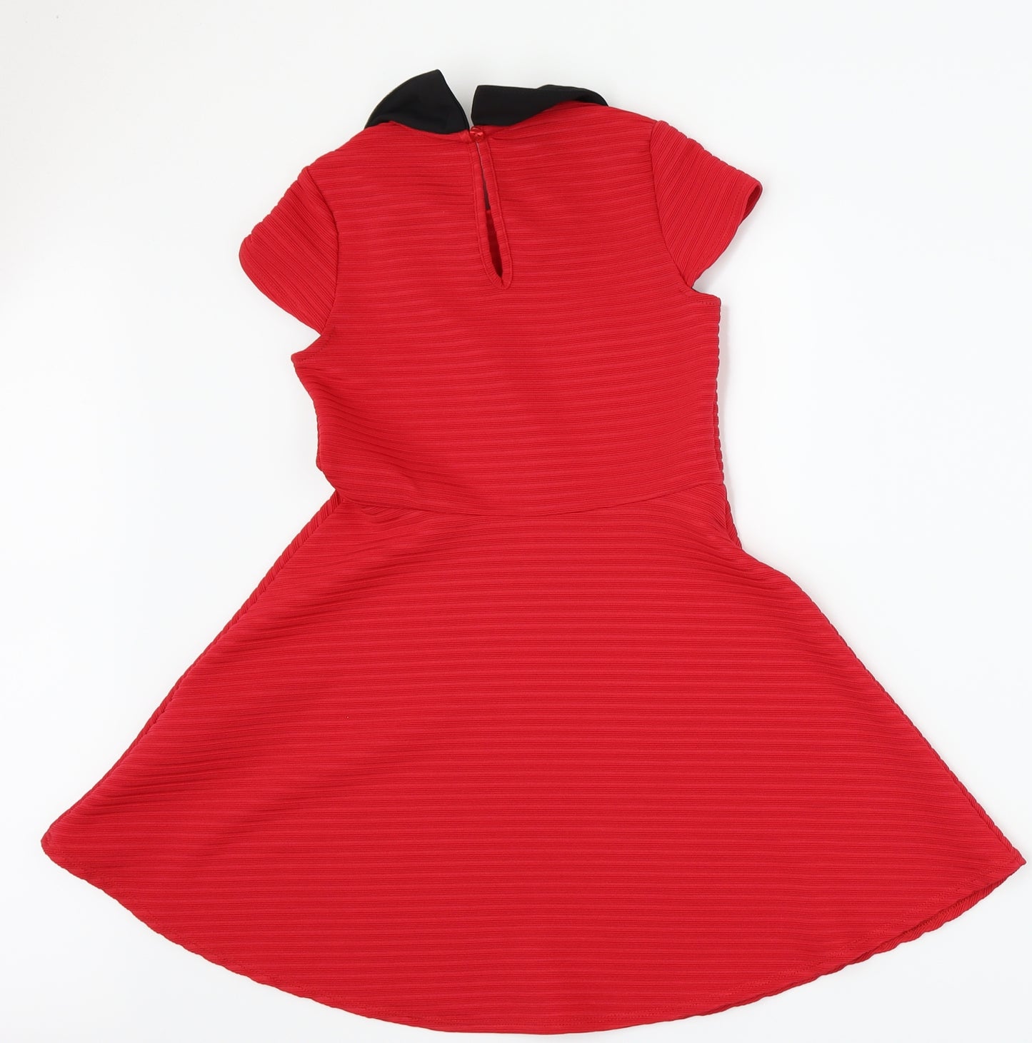 Marks and Spencer Girls Red   Skater Dress  Size 8-9 Years