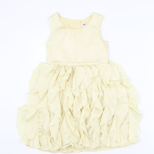 H&M Girls Gold   Ball Gown  Size 8-9 Years
