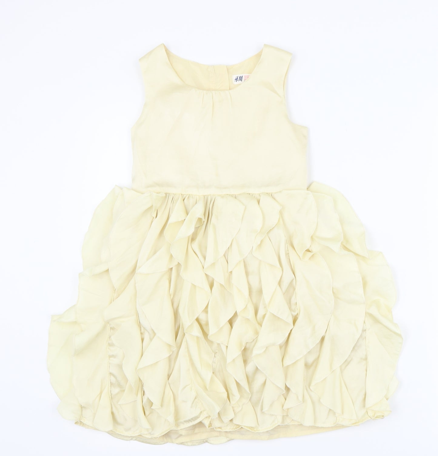 H&M Girls Gold   Ball Gown  Size 8-9 Years
