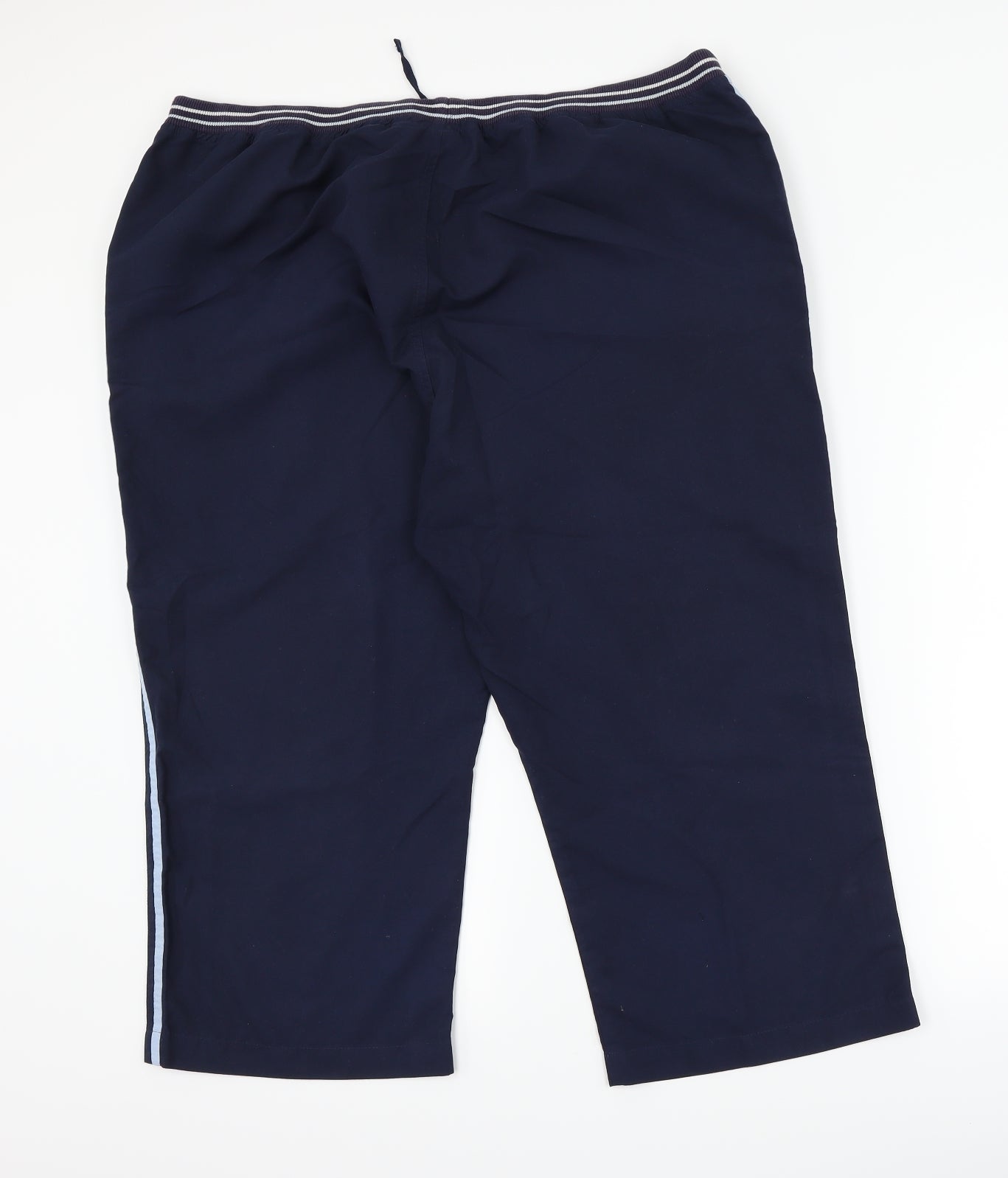 evie Womens Blue   Cropped Trousers Size 18 L21 in