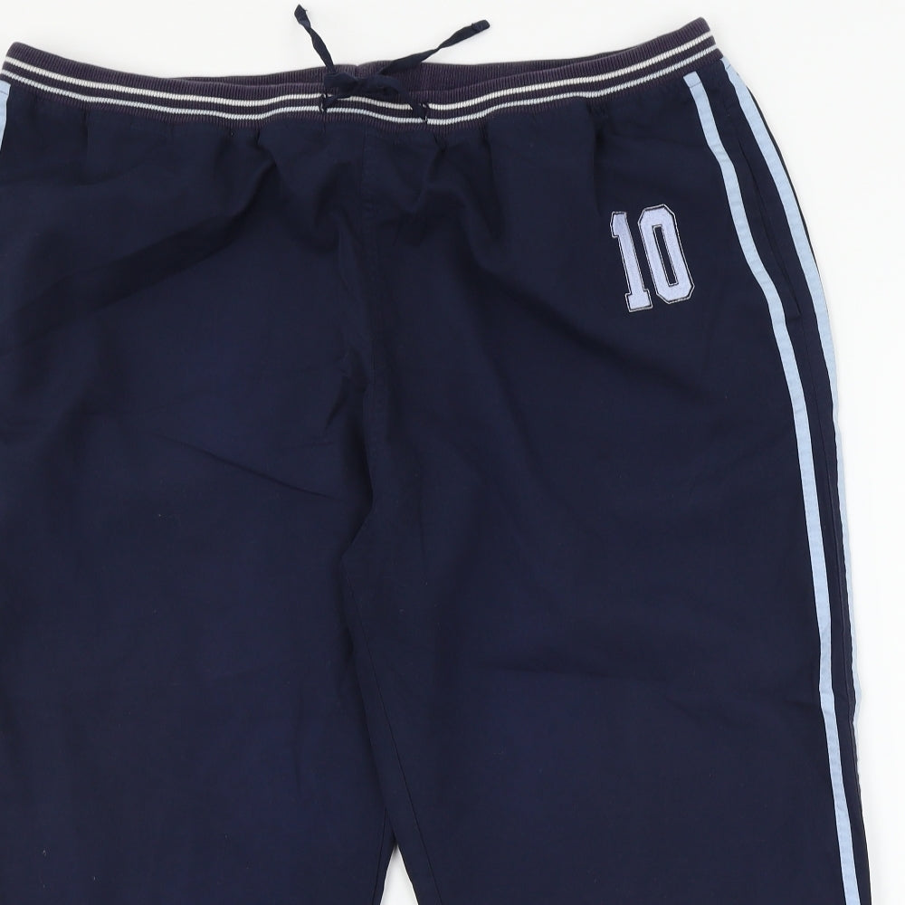 evie Womens Blue   Cropped Trousers Size 18 L21 in