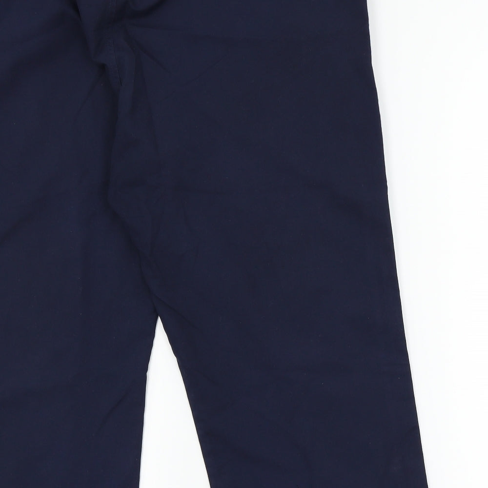 evie Womens Blue   Cropped Trousers Size 18 L21 in