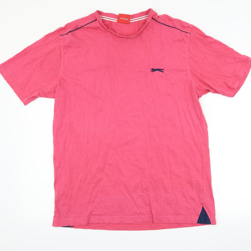Slazenger Mens Pink    T-Shirt Size L