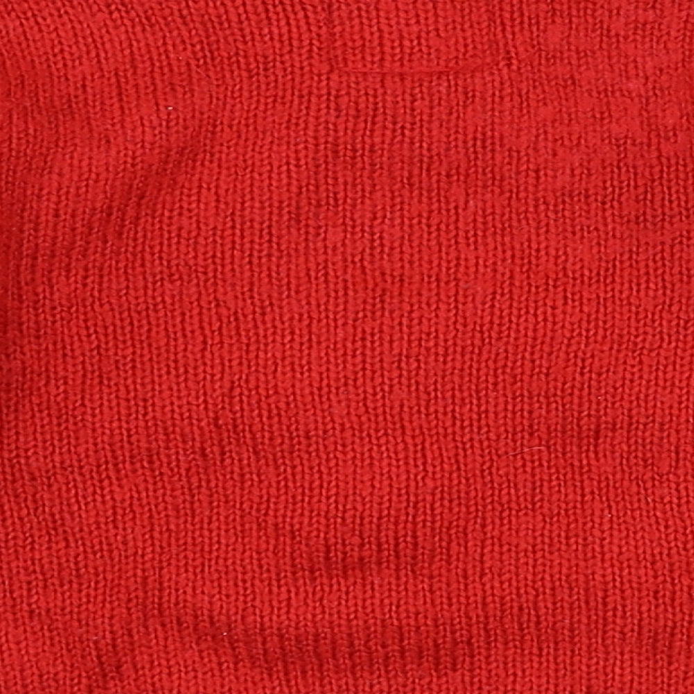 TU Girls Red   Pullover Jumper Size 4 Years  - penguin