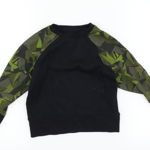 NEXT Boys Black Geometric  Pullover Sweatshirt Size 3 Years