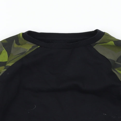 NEXT Boys Black Geometric  Pullover Sweatshirt Size 3 Years