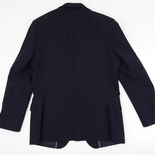 Preworn Mens Blue   Jacket Suit Jacket Size 40