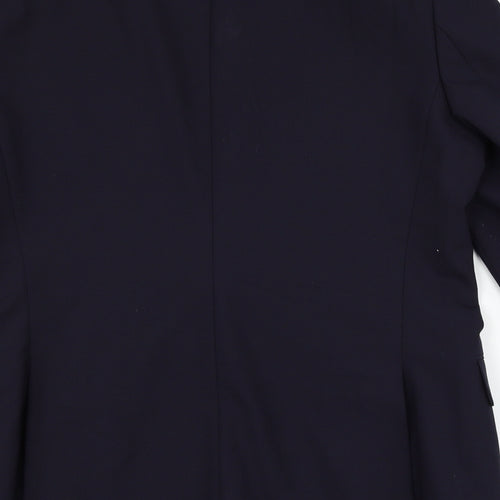 Preworn Mens Blue   Jacket Suit Jacket Size 40