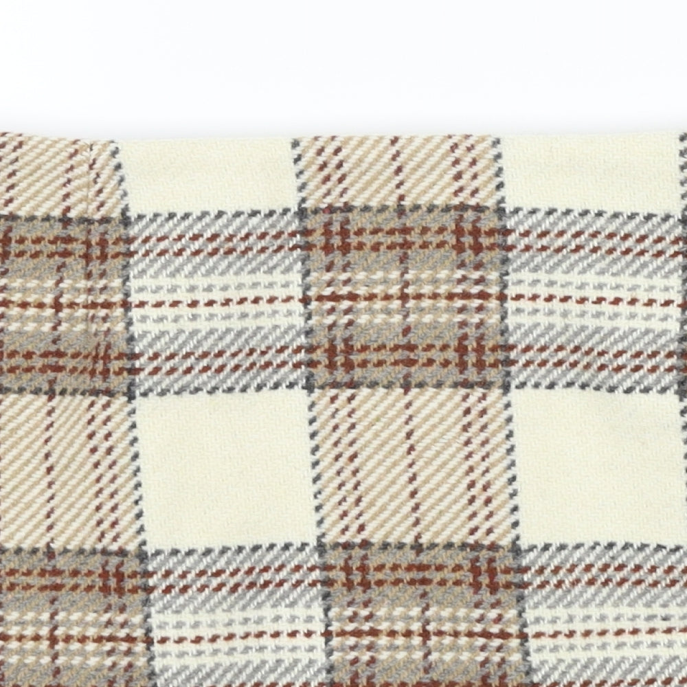 H&M Womens Beige Check  Mini Skirt Size 14