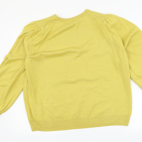 Papaya Womens Yellow   Pullover Jumper Size XL