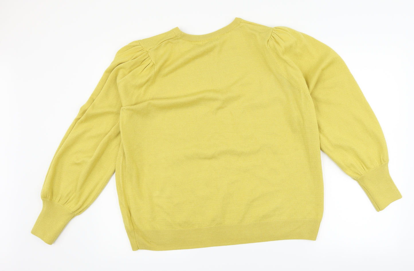 Papaya Womens Yellow   Pullover Jumper Size XL