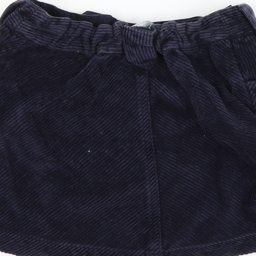 Pumpkin Patch Girls Blue  Corduroy A-Line Skirt Size 7 Years