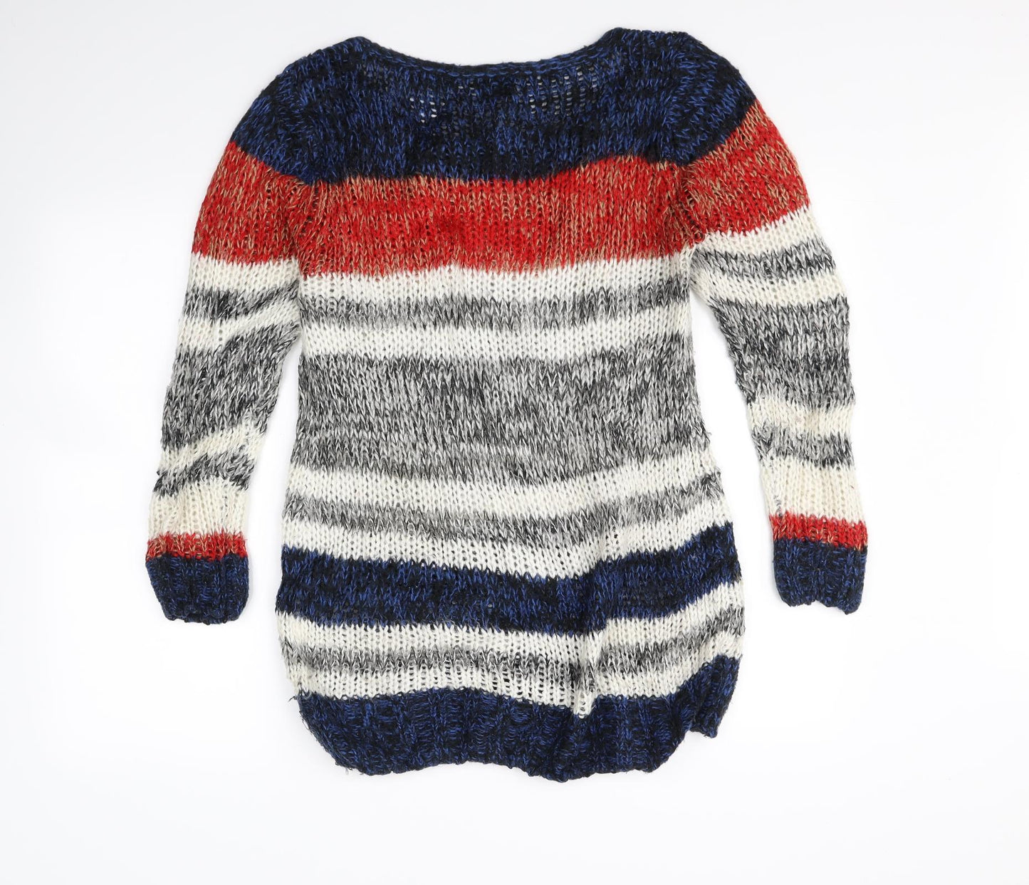 Frock Me Womens Multicoloured Striped  Pullover Jumper Size L
