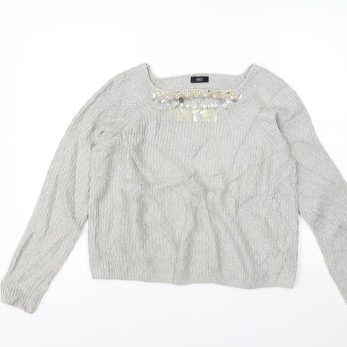 F&F Womens Grey   Pullover Jumper Size 12