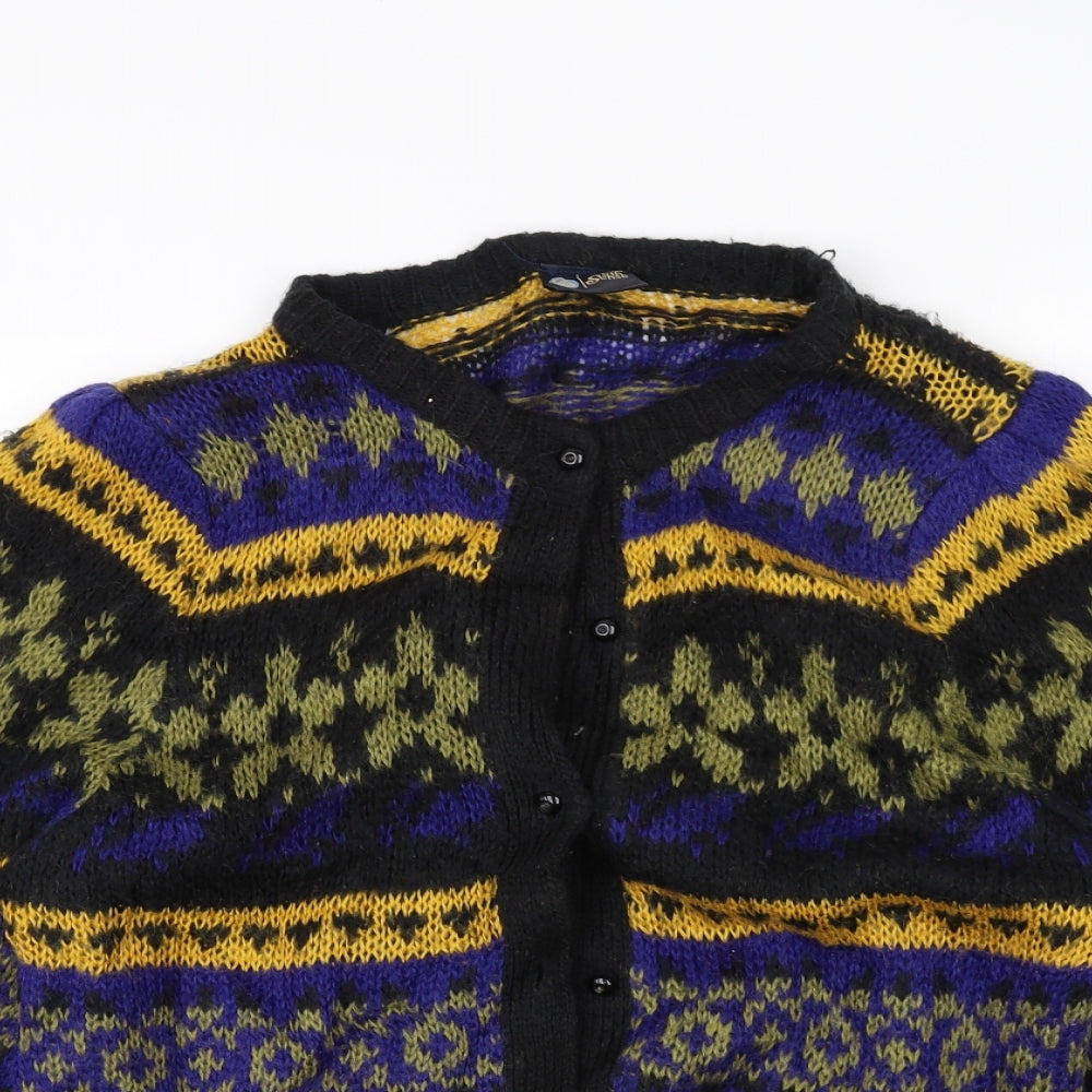 Sixth Sense Womens Multicoloured Striped  Cardigan Jumper Size 16