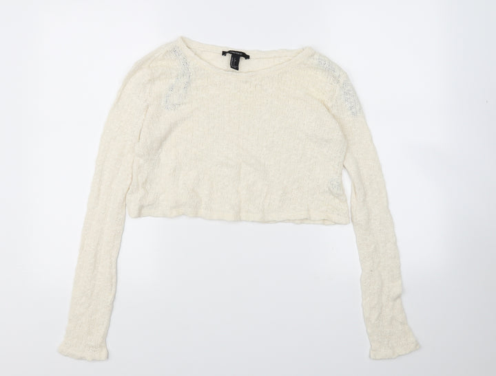 FOREVER 21 Womens Beige   Pullover Jumper Size S