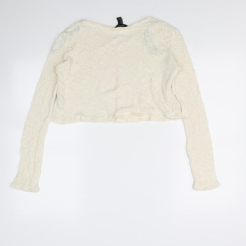 FOREVER 21 Womens Beige   Pullover Jumper Size S