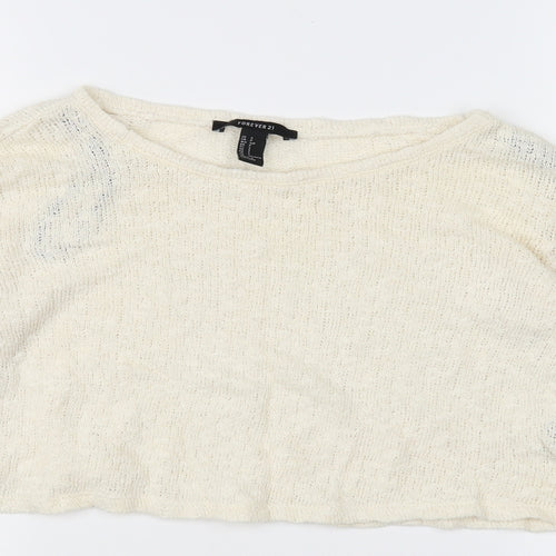 FOREVER 21 Womens Beige   Pullover Jumper Size S