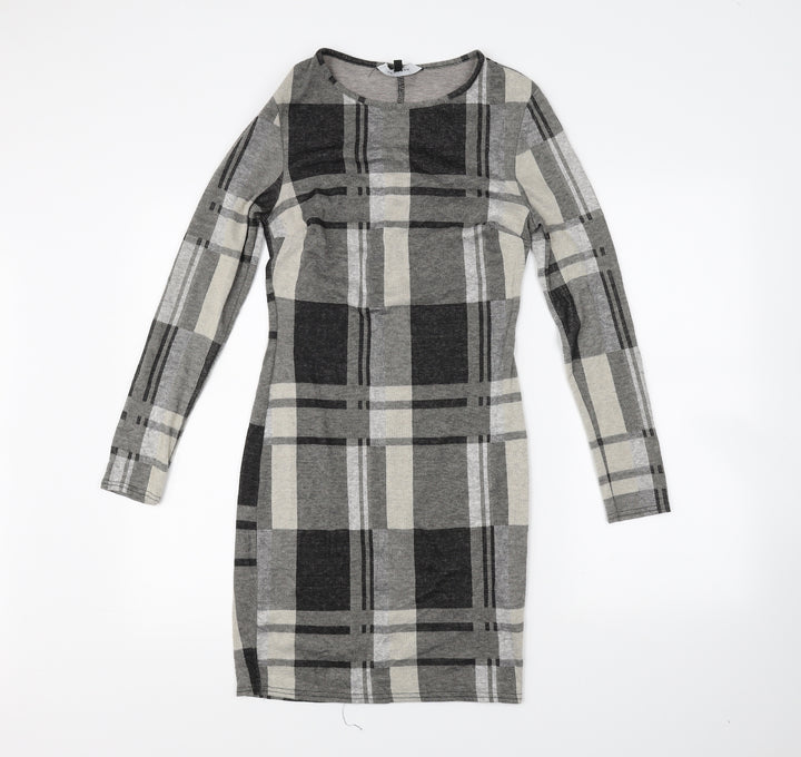 New Look Womens Multicoloured Check  Mini  Size 10