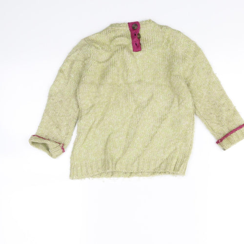 Indigo Girls Green   Pullover Jumper Size 3-4 Years