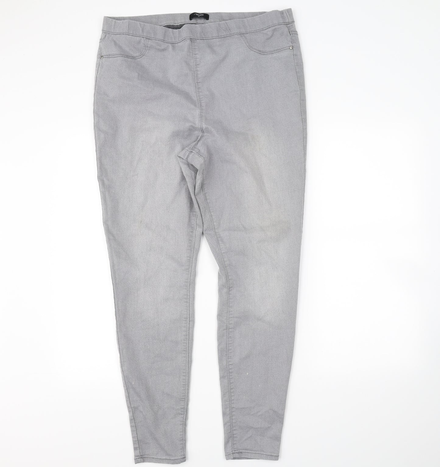 Denim Womens Grey   Jegging Jeans Size 18 L30 in